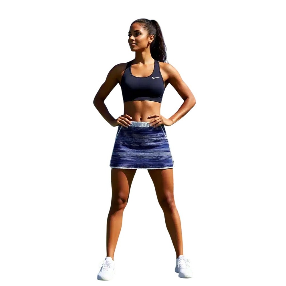 Lady Hagen‎ Womens Blue White Geometric Golf Skort Size 8 Activewear Skirt